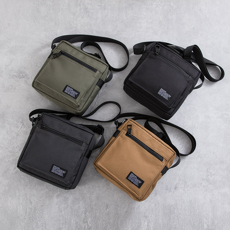 潮流时尚男士帆布单肩包小挎包日系休闲百搭手机包街头工装小方包,淘宝优惠券,粉丝福利购,淘宝优惠卷