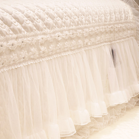 Pure cotton bedside cover princess style bedside cover multi-purpose