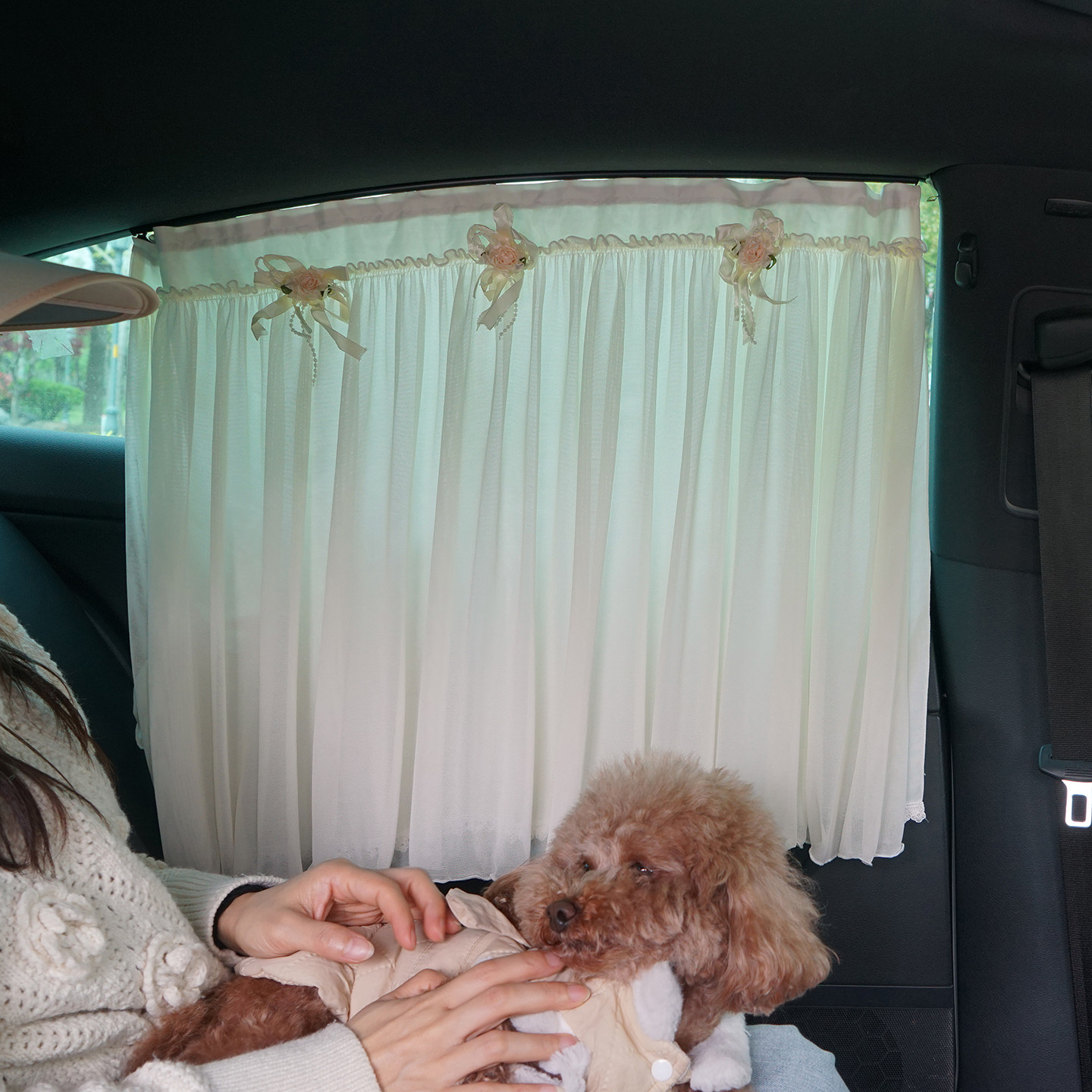 蕾丝汽车窗帘防晒遮阳帘宝宝侧车窗车用儿童防晒遮光车载车内轨道,淘宝优惠券,粉丝福利购,淘宝优惠卷