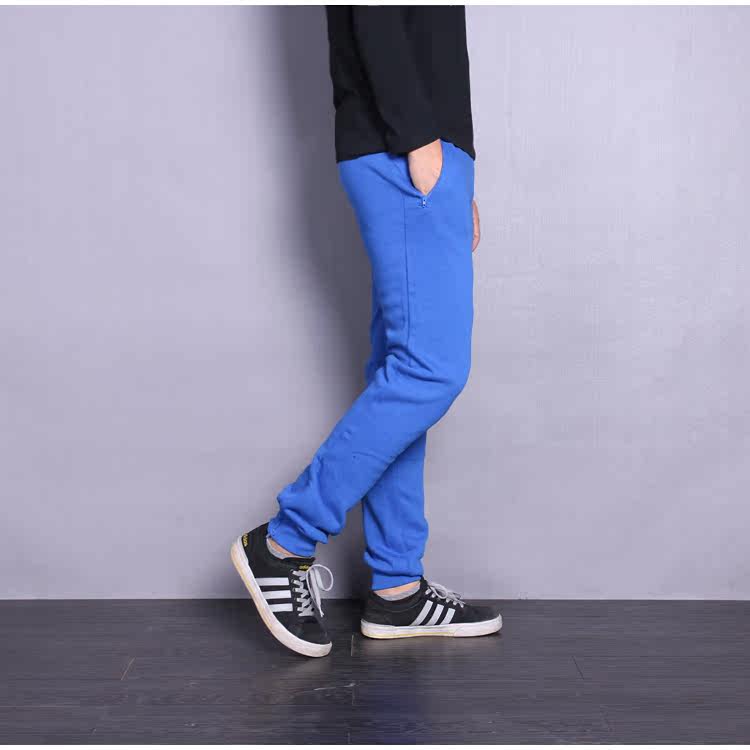 春秋男女中性长裤瘦腿棉质绒卫裤休闲收口小脚裤子束脚运动裤042