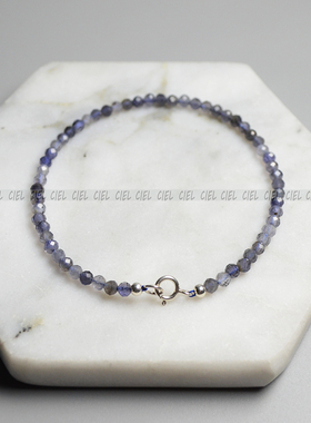 ciel原创天然石手链3mm小米极细