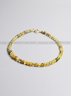 Ciel情侣多彩发晶原创极细手链