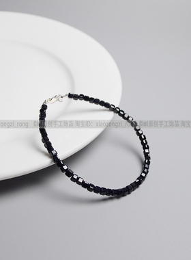 Ciel情侣黑碧玺原创显白手链