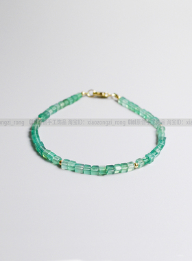 Ciel天然绿玛瑙原创清新手链