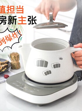 火电壶两件陶瓷家用式大容量文武煎药机新款智能变频预约煎药煎壶