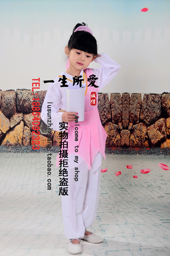 新款儿童读唐诗古装汉服书童表演服幼儿园弟子规舞蹈服游子吟演出-图2