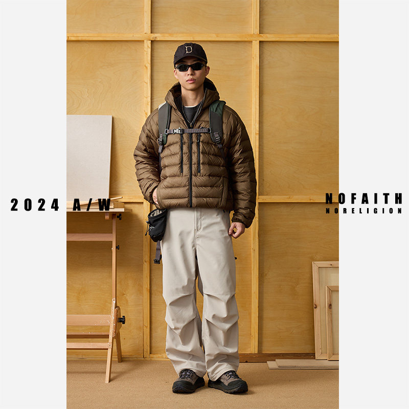 NOFAITH春季伞兵裤男日系复古直筒宽松阔腿工装休闲长裤潮无信仰,淘宝优惠券,粉丝福利购,淘宝优惠卷