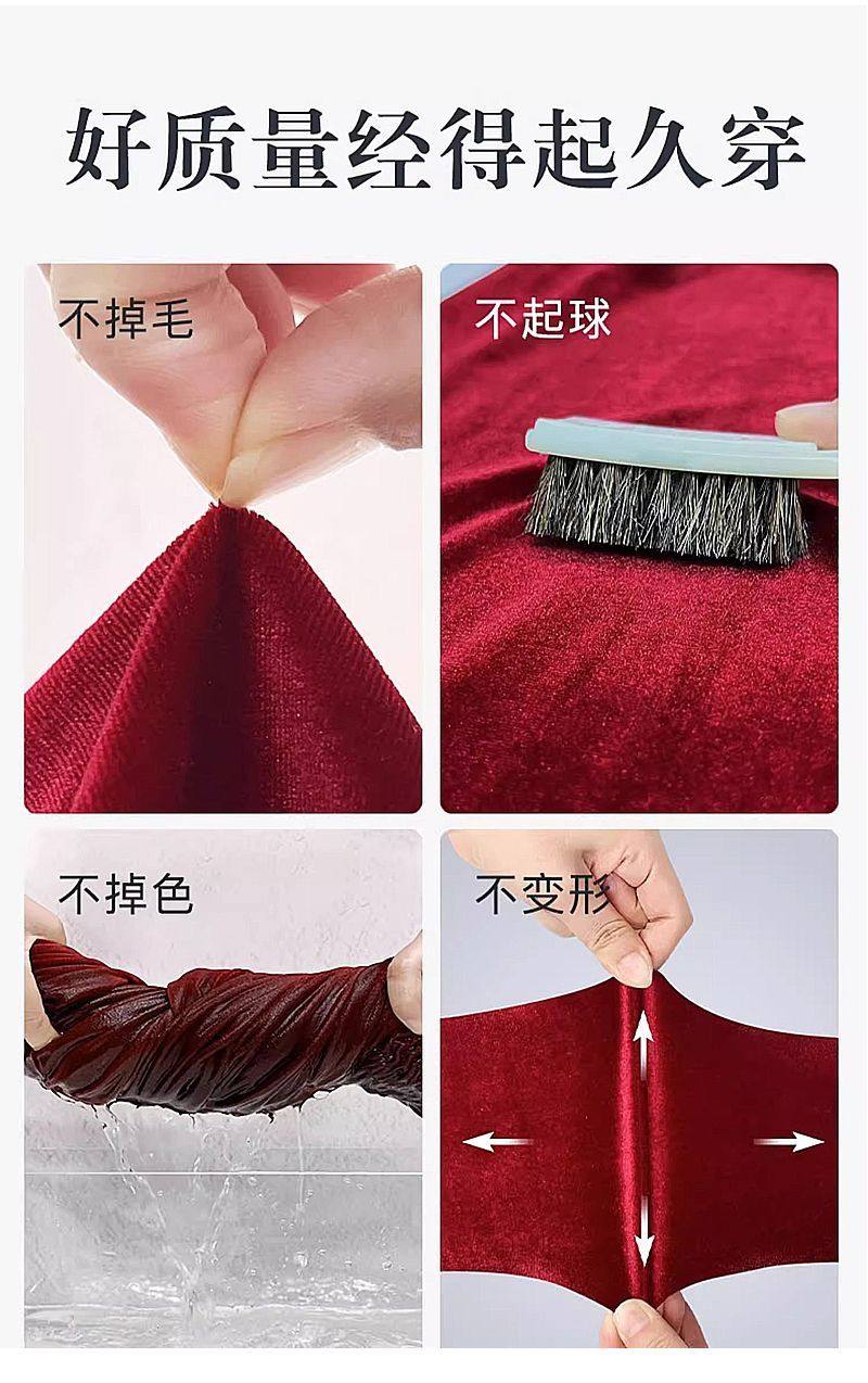 龙拳进口南韩绒太极服裤子男女加厚保暖冬款晨练功裤金丝绒韩国绒 - 图0