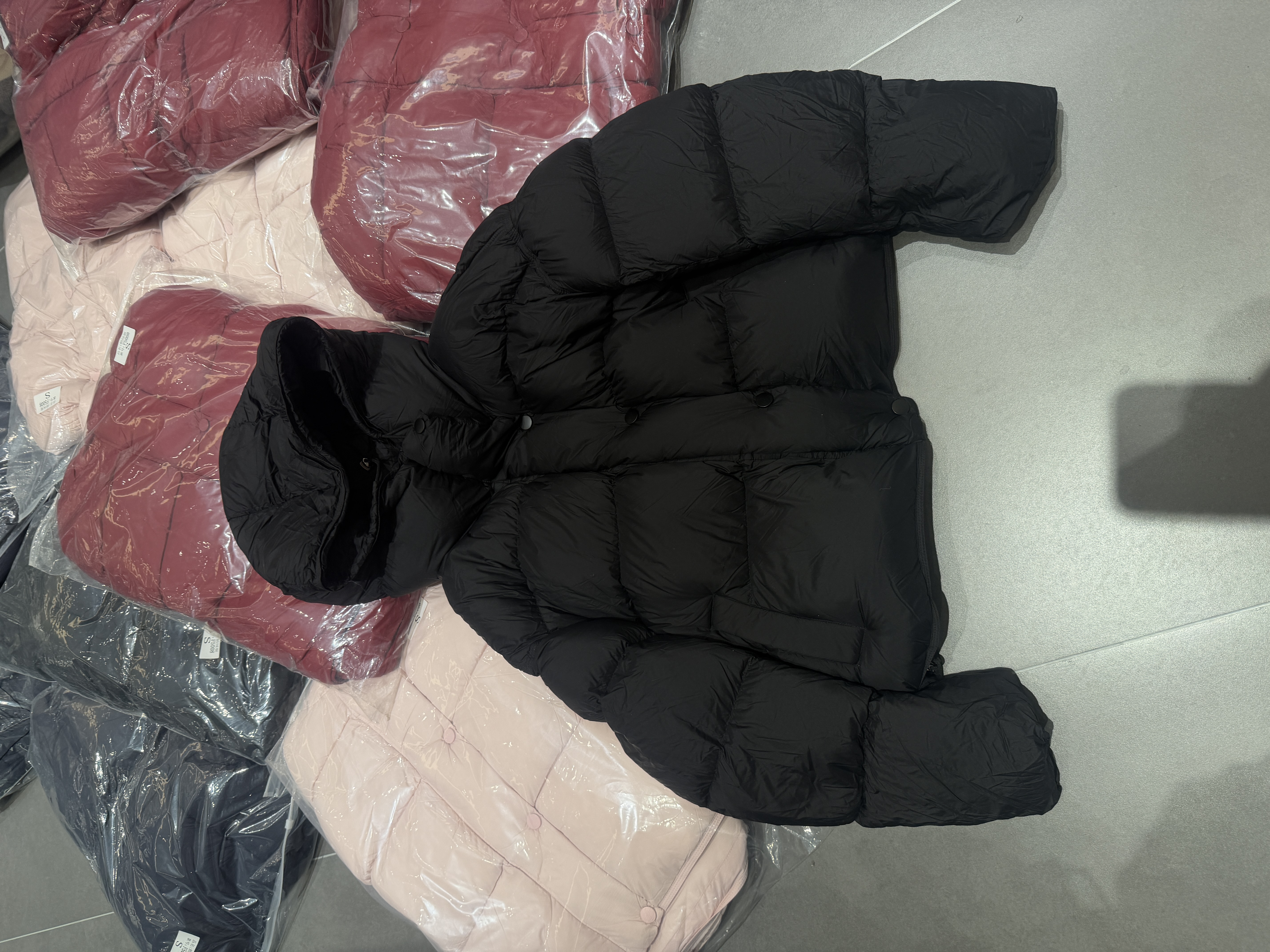 欧洲站2025冬季新款 欧货时尚连帽宽松显瘦百搭白鹅绒羽绒服外套 - 图2