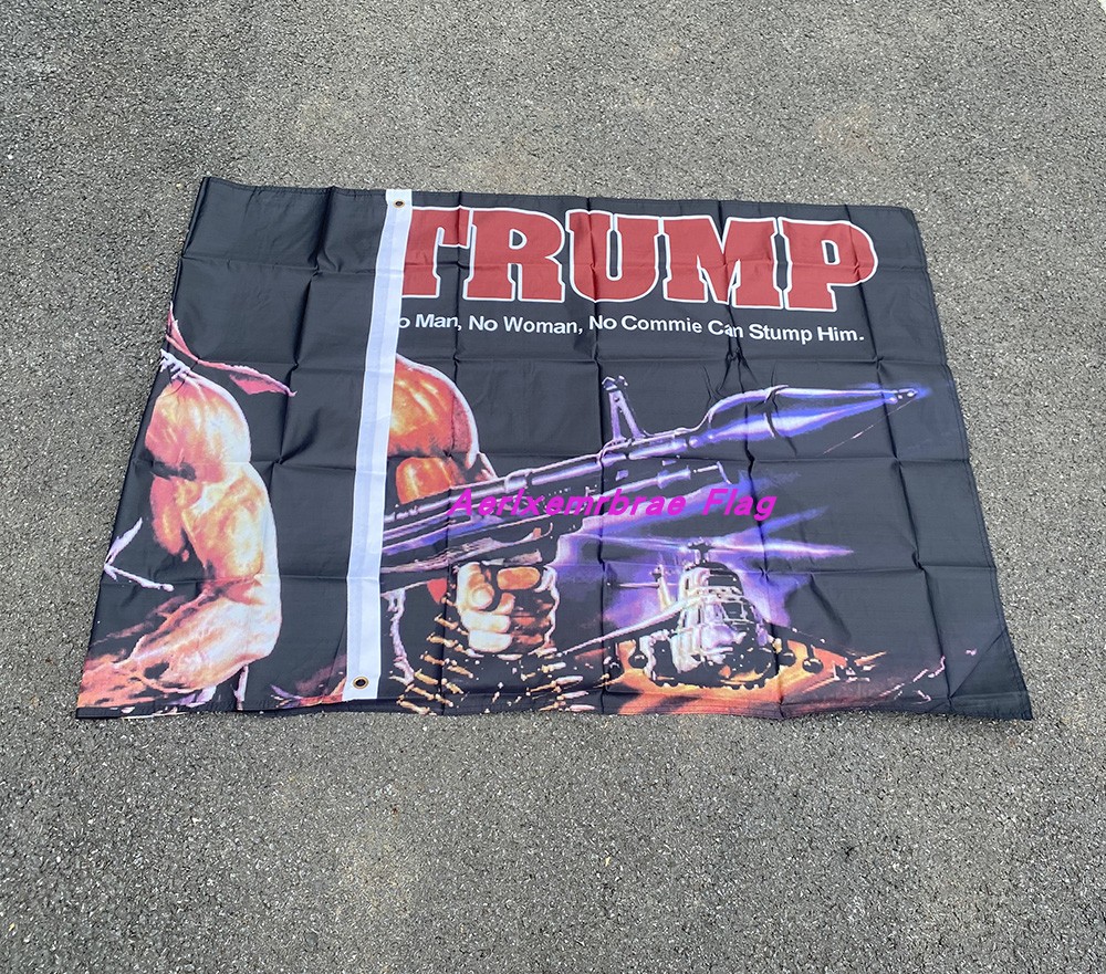 4号美国大选旗帜 涤纶布90x150川普火箭筒旗子 Trump Flag - 图3