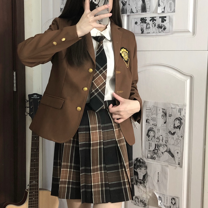 川岛田家jk西装外套校供基础款制服女学院风西服校服套装日系春季-图2