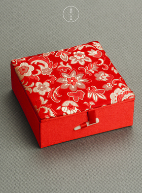 手串中国风正方形10x10cm首饰盒