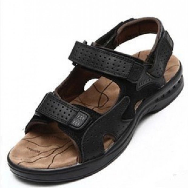 品牌凉鞋男2025夏季新款真皮沙滩鞋男潮运动中年休闲凉拖鞋软底潮,淘宝优惠券,粉丝福利购,淘宝优惠卷