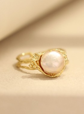 小众设计时尚个性戒指巴洛克开口