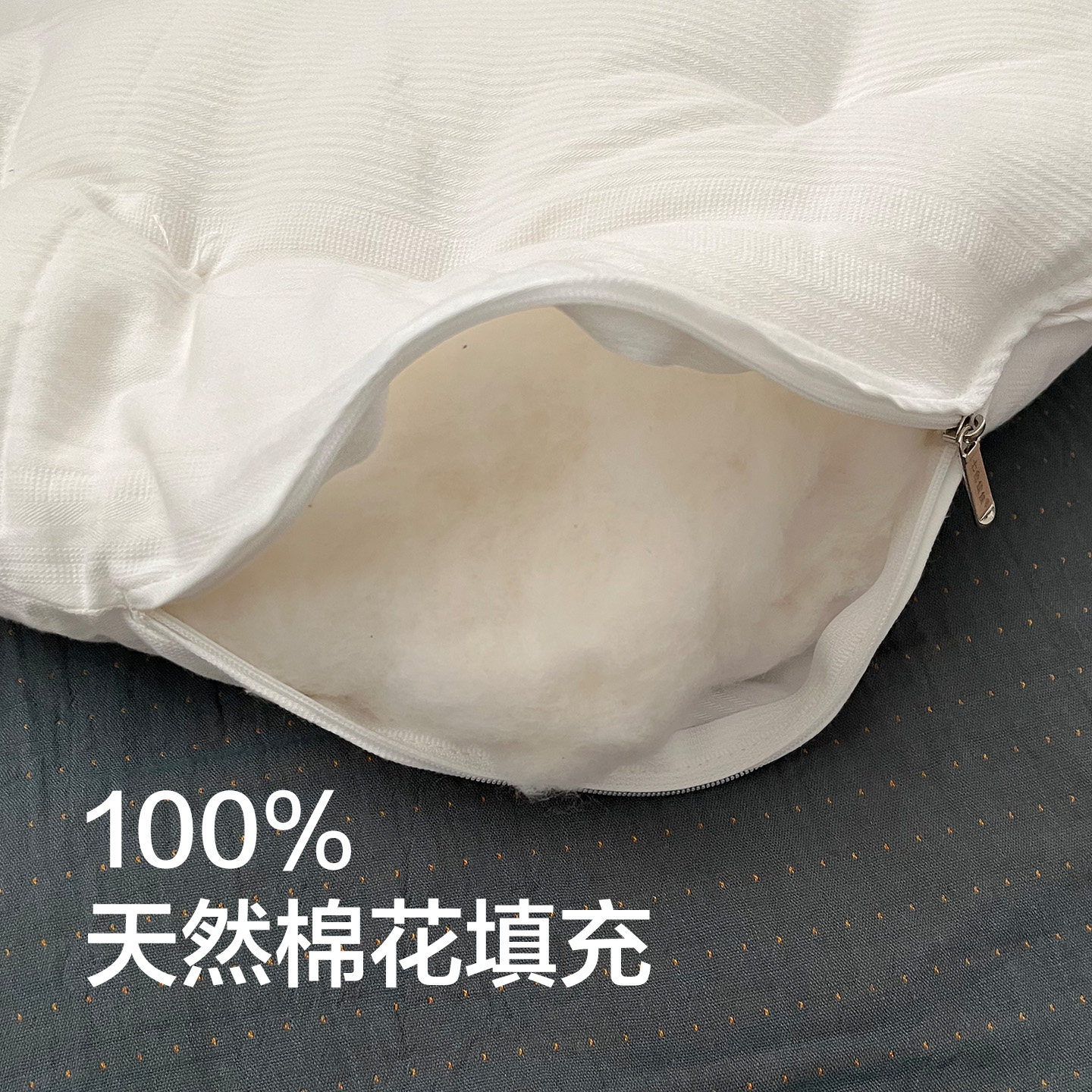 Pure cotton cushion round bay window cushion removable and washable A