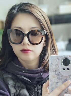基础款墨镜女新款大框显瘦显脸小高级感复古太阳镜百搭街拍神器