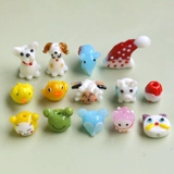 Маленькие животные глазированные бусины, утиная собака, лягушка, витрины свинины, материалы для ювелирных аксессуаров ручной работы ручной работы материалы