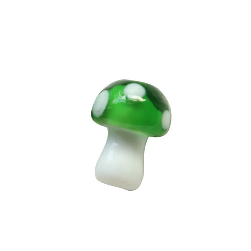 彩色卡通蘑菇玻璃琉璃珠挂坠diy手工饰品耳环项链配件串珠材料 - 图3