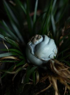 四喜器物甄选精品可爱复古纯铜小兔子线香插如意灵芝茶宠礼盒