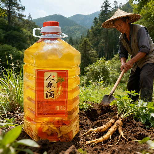 正品人参酒5斤 吉林长白山53度52度枸杞子男士滋补养生酒东北特产 - 图2