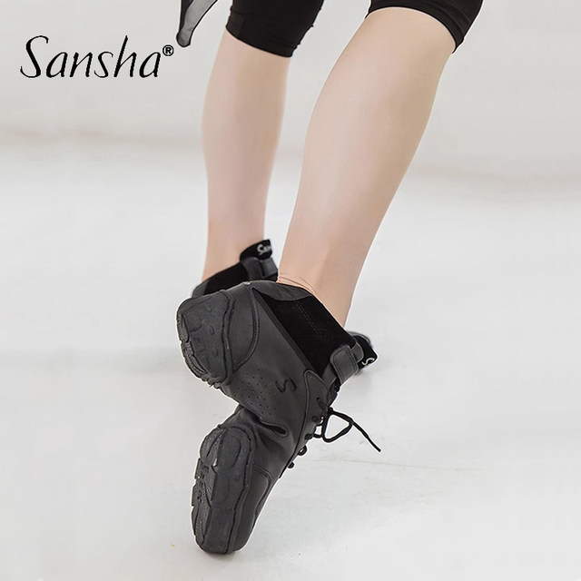 Sansha Sansha modern square dance shoes genuine leather two soles