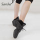 Sansha Sansha modern square dance shoes genuine leather two soles