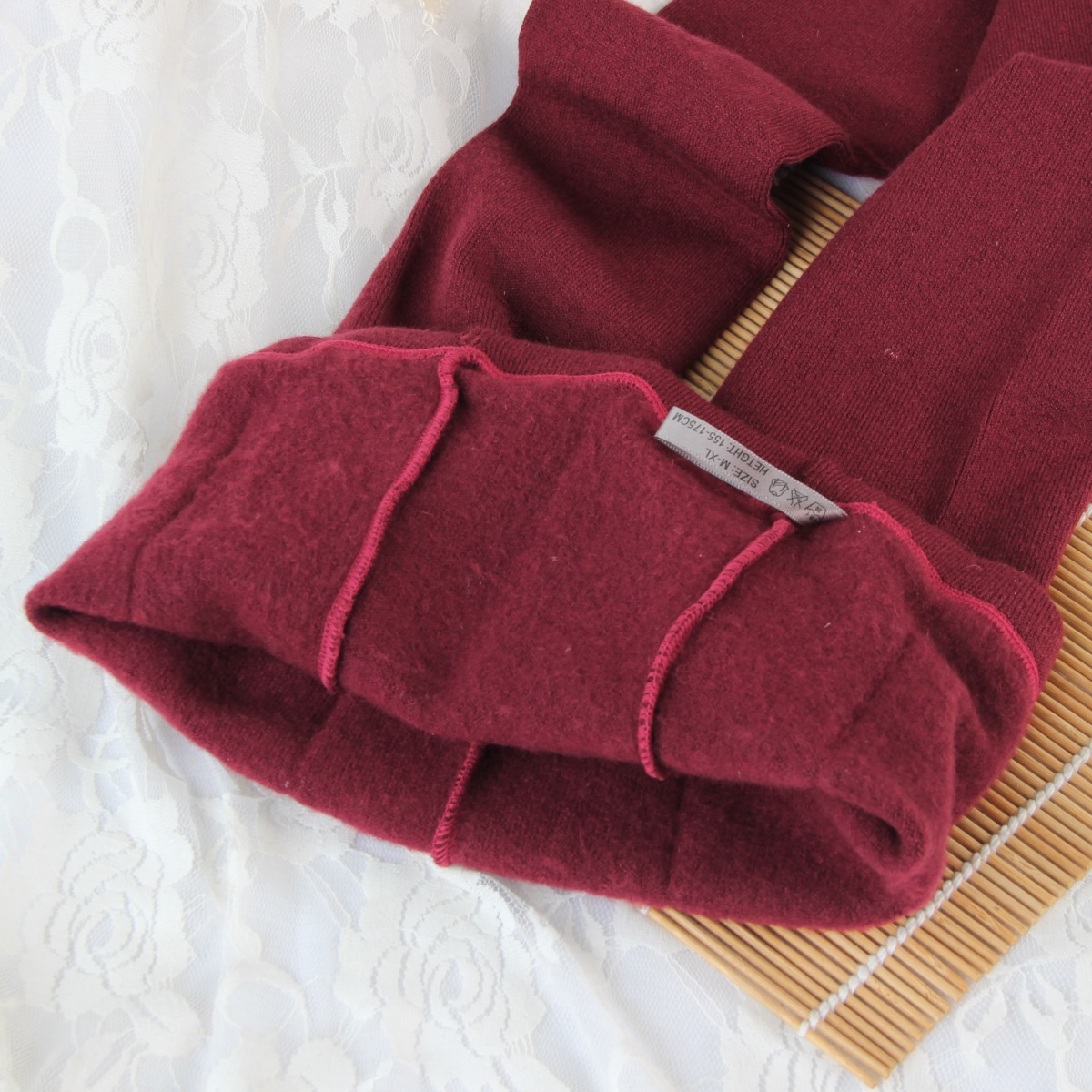 羔羊绒拉绒保暖连裤袜鄂尔多斯秋冬加厚针织棉质薄绒带脚型打底袜 - 图1