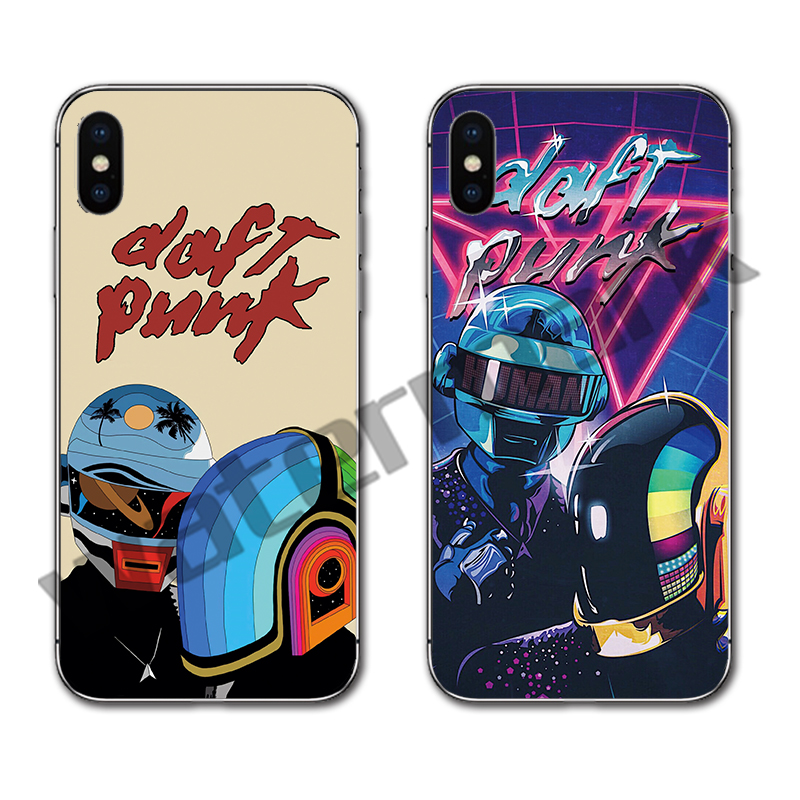 蠢朋克Daft Punk乐队手机壳适用于电子音乐风摇滚个性艺术硅胶软 - 图1