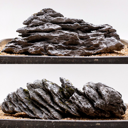 鱼缸造景石头青千层石天然原石大号假山盆景草缸装饰品小摆件套餐 - 图3