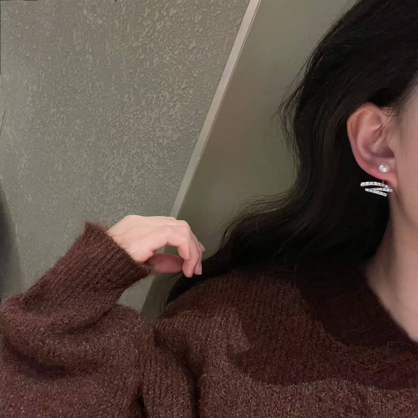 星光飘带耳环天然珍珠一款两戴耳饰轻奢风送女友生日礼物高级感,淘宝优惠券,粉丝福利购,淘宝优惠卷