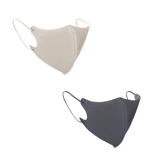 香港代购Protector Daily 超薄3D立体口罩浅灰深灰色成人一盒30片 - 图3