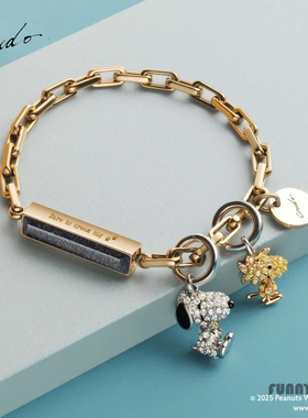 Crudo史努比贝母手链情侣礼物