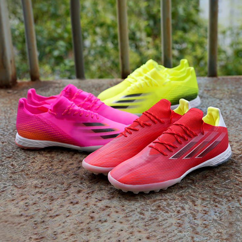 小李子正品阿迪达斯X SPEEDFLOW.1TF碎钉高端人草足球鞋男FY3280