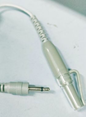 灰色编织激光线鼻腔激光理疗线3.5插头650nm激光头低中频光波仪器