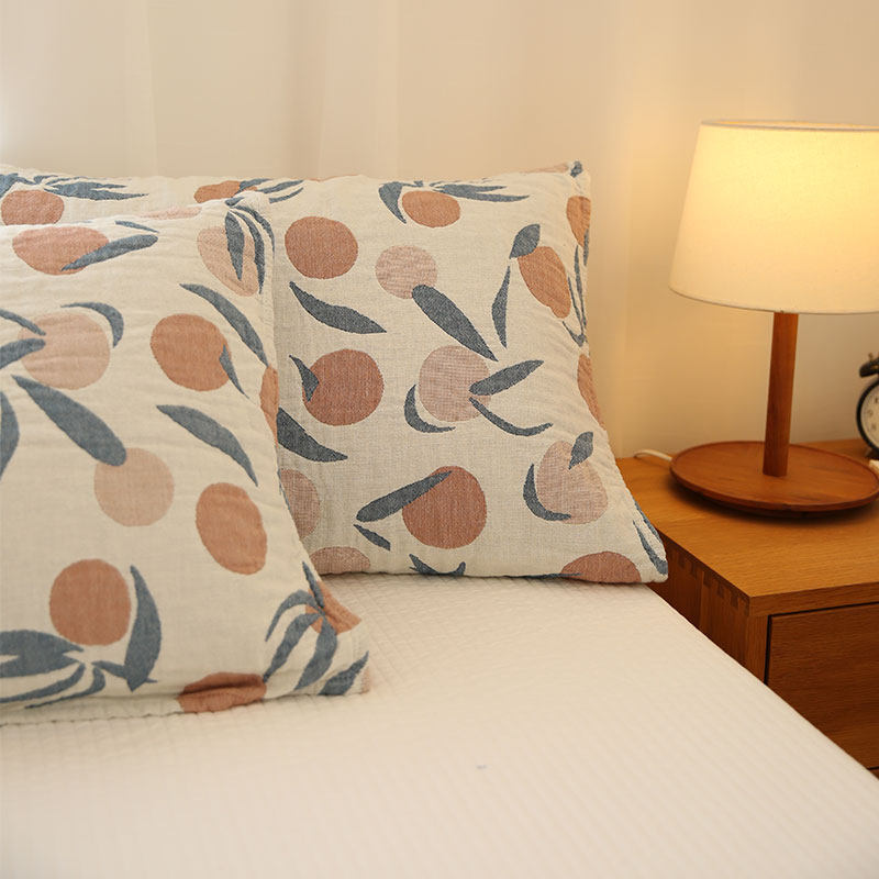 在耳边简约日系纯棉五层棉纱枕巾全棉加厚情侣防滑枕头巾四季可用,淘宝优惠券,粉丝福利购,淘宝优惠卷