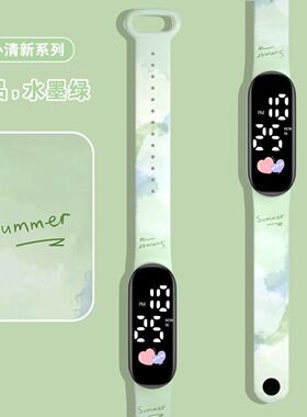 ins学生时尚手环表印花防