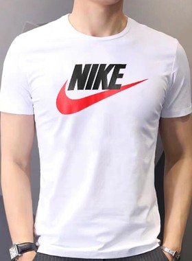 耐克休闲男白色短袖Nike