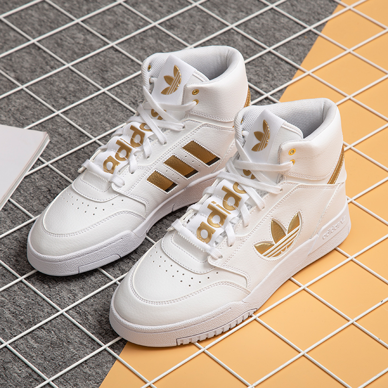 炫动运动户外专营店Adidas阿迪达斯三叶草高帮官网旗舰男鞋秋季新款休闲鞋板鞋男0