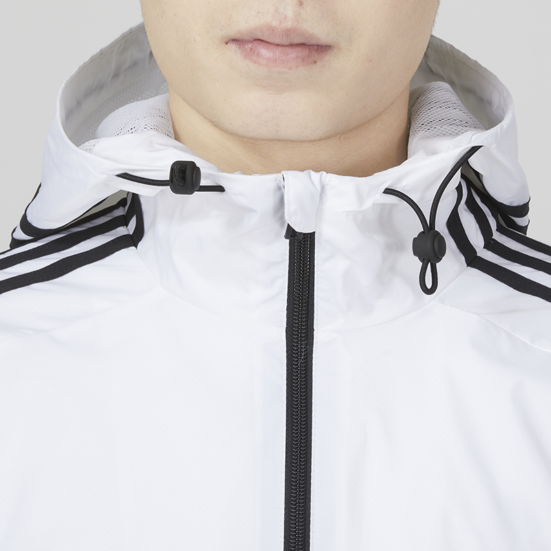 阿迪达斯外套男2025春秋新款运动连帽皮肤衣宽松上衣防晒衣IB0382 - 图2