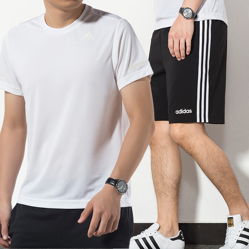 Adidas Suit Men 2020 Summer New Casual Short Sleeved T Shirt