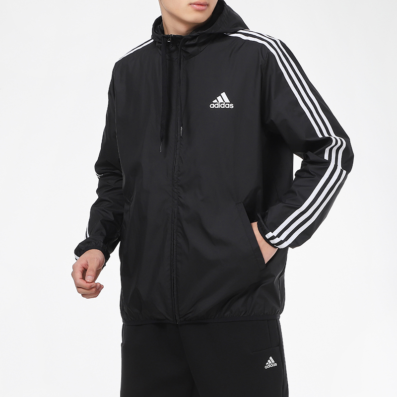 炫动运动户外专营店Adidas阿迪达斯外套男旗舰春秋季男士夹克冲锋衣防风衣GK90261
