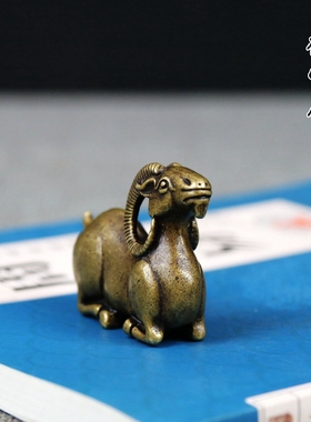 山羊毛笔架仿古风初学铜镇纸书法