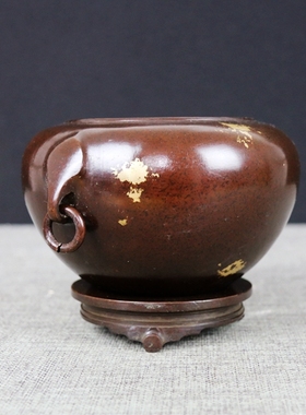 仿古风聚财家居装饰收藏品铜缸