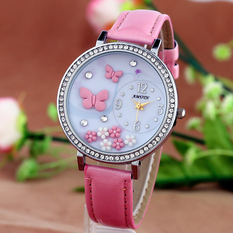 韩国软陶森女系学生韩版儿童手表 世坚饰品国产腕表