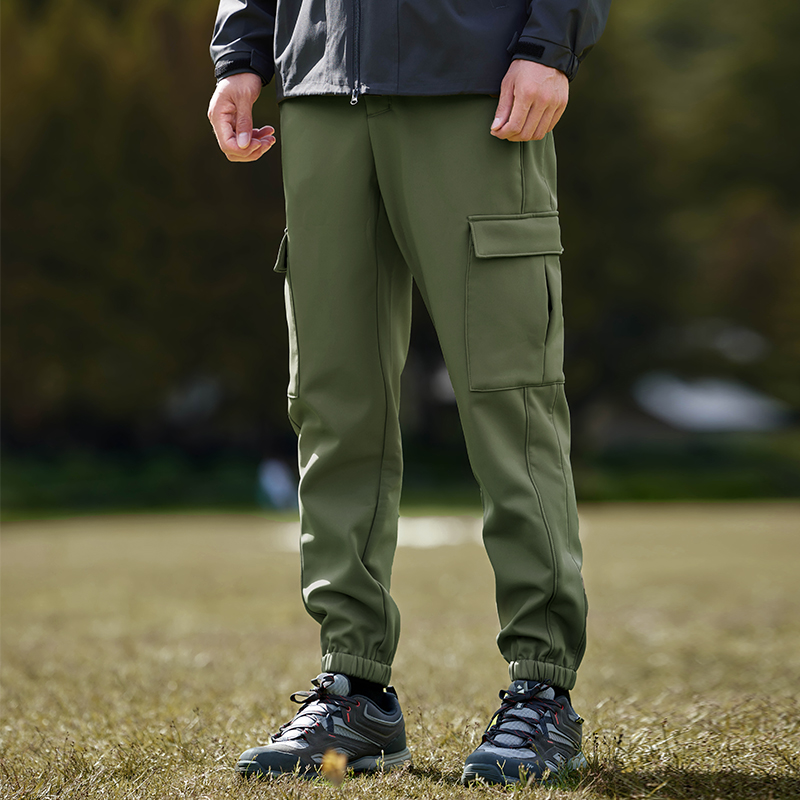 拓路者秋冬季软壳裤男加绒工装裤保暖防泼水户外束脚裤冲锋裤长裤,淘宝优惠券,粉丝福利购,淘宝优惠卷