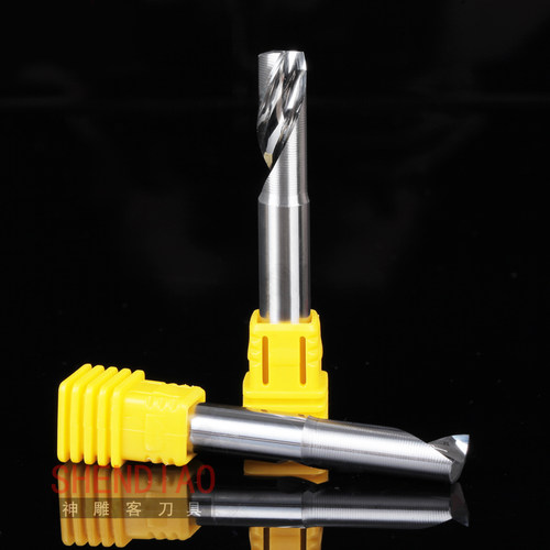 5A进口钨钢料4mm6mm8mm单刃铝用铣刀铝合金切割电脑雕刻机刀具 - 图2