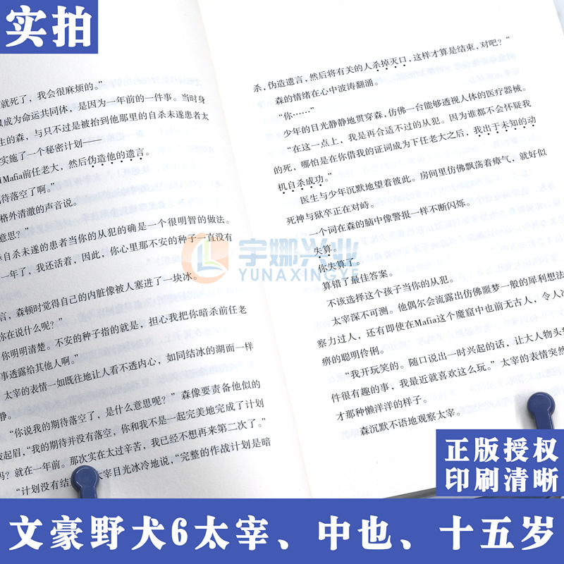 现货正版 文豪野犬小说6 第6册太宰、中也、十五岁 文豪小说朝雾卡夫卡文豪野犬青春人气战斗漫画侦探小说天闻角川 - 图3