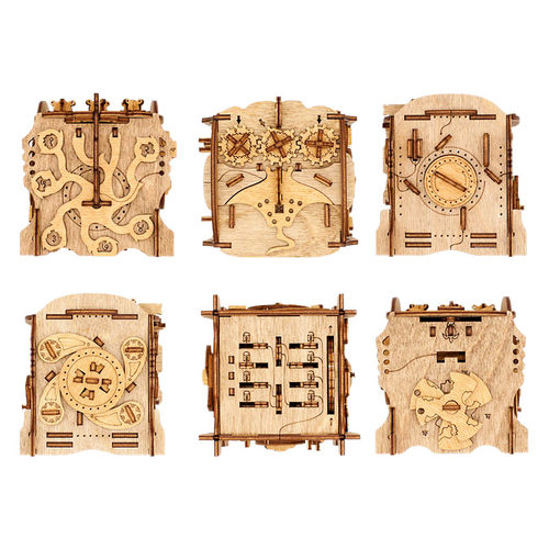 尼摩船长的鹦鹉螺号戴维琼斯密室GM同款puzzle木质解密盒子玩具 - 图2