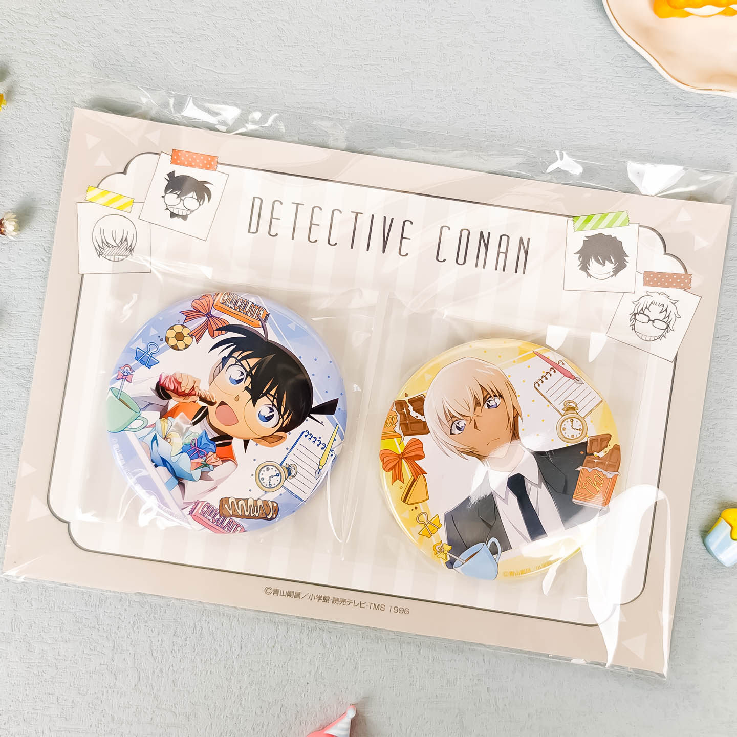 TMS正版 名侦探柯南休闲时光ver徽章吧唧套装文件夹立牌周边谷子,淘宝优惠券,粉丝福利购,淘宝优惠卷