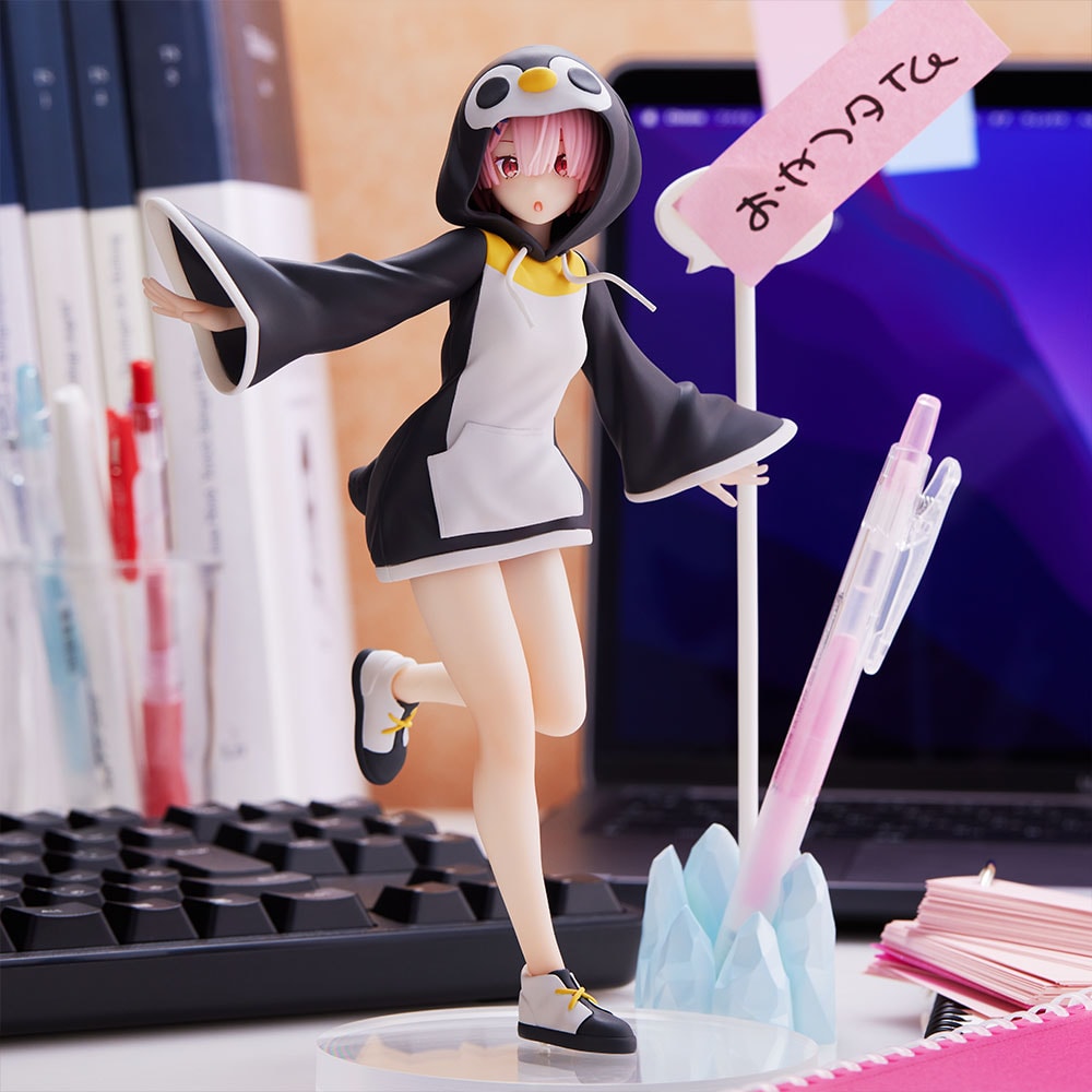 有货 SEGA 从零开始的异世界 蕾姆 雷姆 拉姆 企鹅服 景品 手办 - 图1